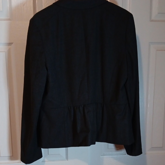 LOFT Gray Tailored Blazer with Notched Lapel - Picture 5 of 5